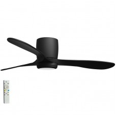 Ανεμιστήρας Οροφής 40W Με 3 Πτερύγια Remote Control Μαύρο